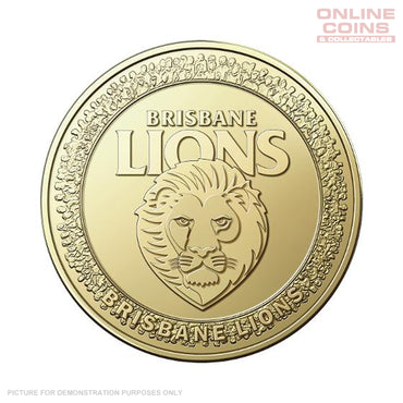 2023 Australia Post AFL $1 Coin in Card - Brisbane Lions