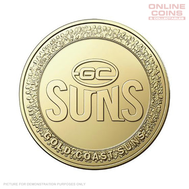2023 Australia Post AFL $1 Coin in Card - Gold Coast Suns