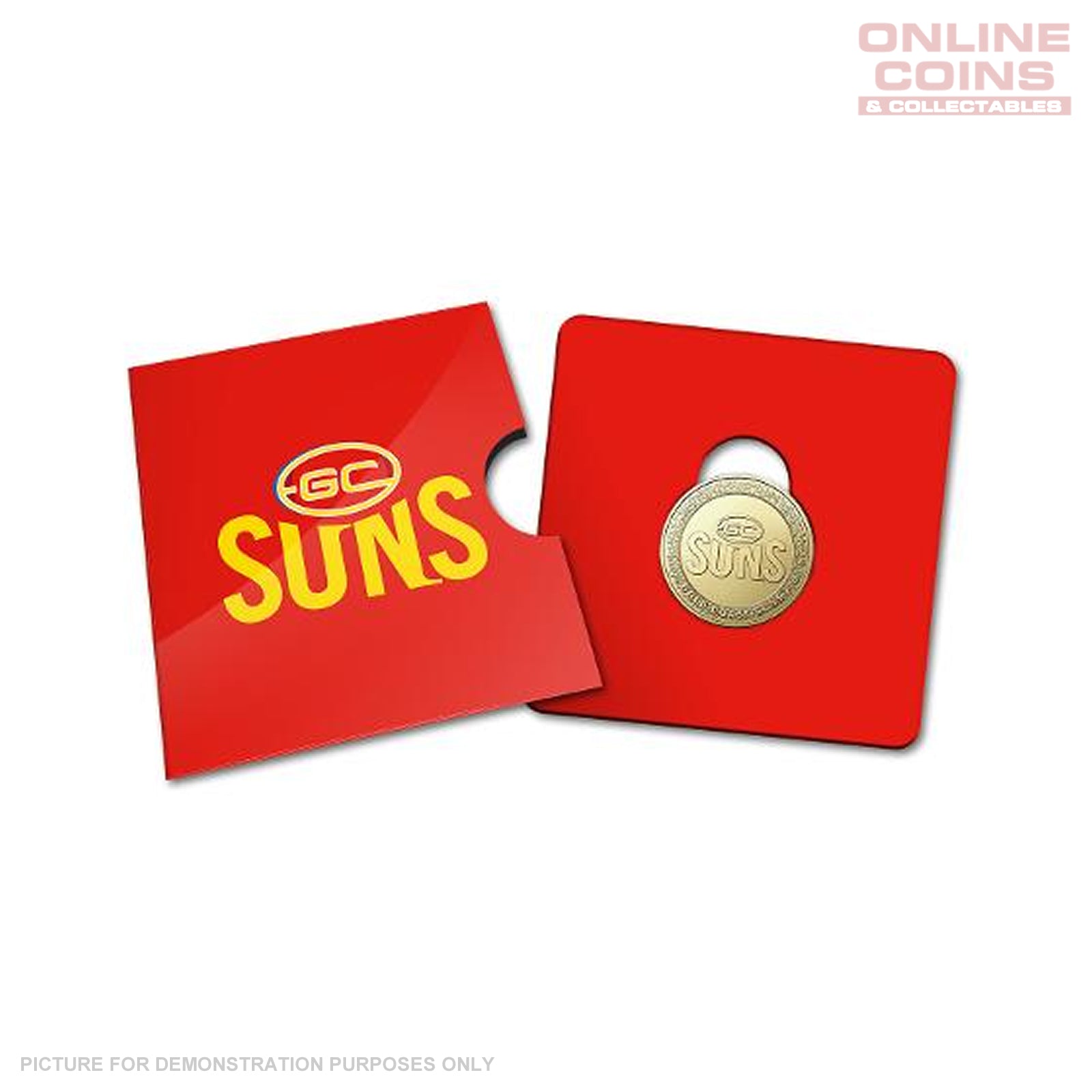 2023 Australia Post AFL $1 Coin in Card - Gold Coast Suns