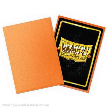 Dragon Shield 100 Standard Size Card Sleeves – Matte – Amber