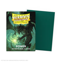 Dragon Shield 100 Standard Size Dual Matte Metallic Green (Power) Sleeves
