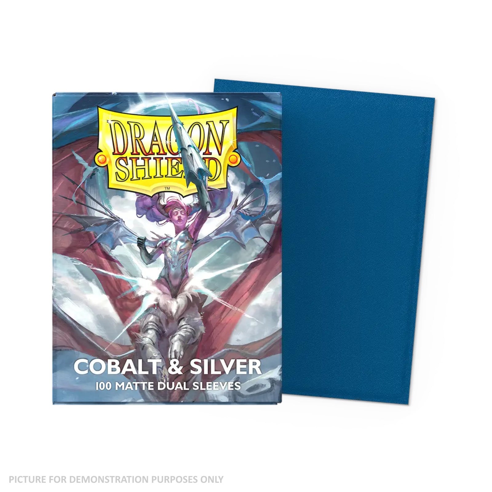 Dragon Shield Sleeves – Matte Dual – Anniversary Special Edition - Cobalt & Silver