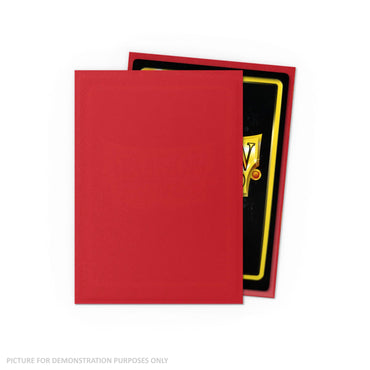 Dragon Shield 100 Standard Size Card Sleeves - Matte Ruby