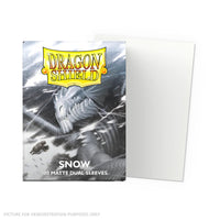 Dragon Shield - Box 100 - Standard Size Dual Matte Sleeves - Snow White Mirin