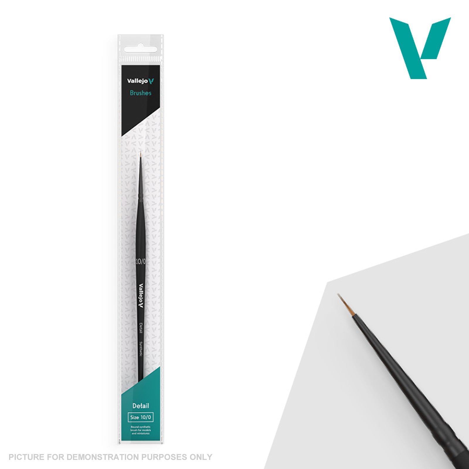 Vallejo - Brush - Detail - Round Synthetic Fibers Brush No. 10/0
