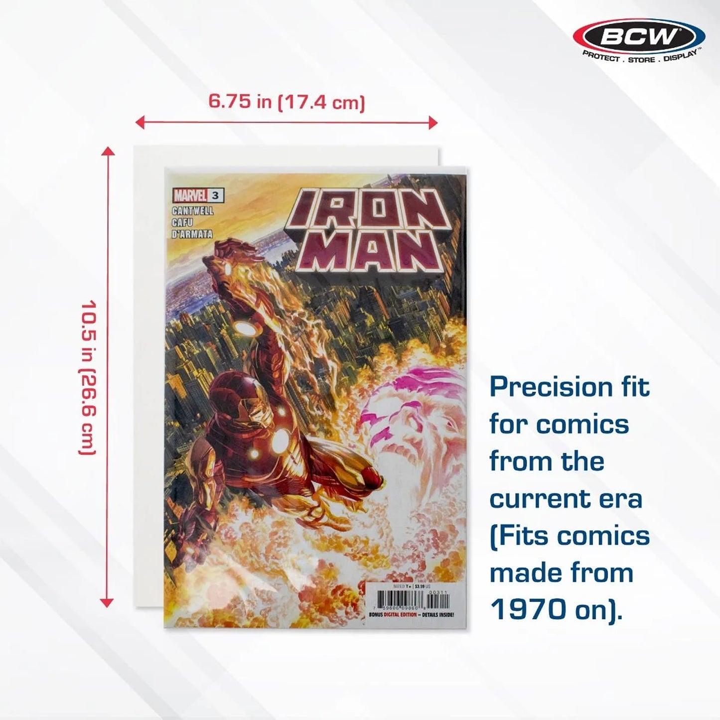 BCW Current Comic Backing Boards - Pack of 100