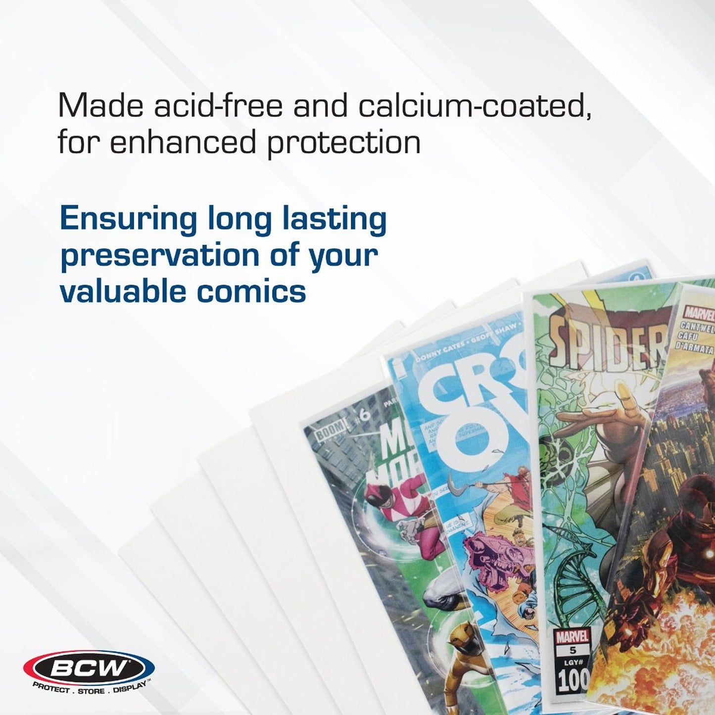 BCW Current Comic Backing Boards - Pack of 100