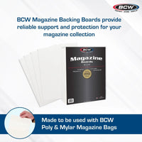 BCW Magazine Size Comic Backing Boards - Pack of 100