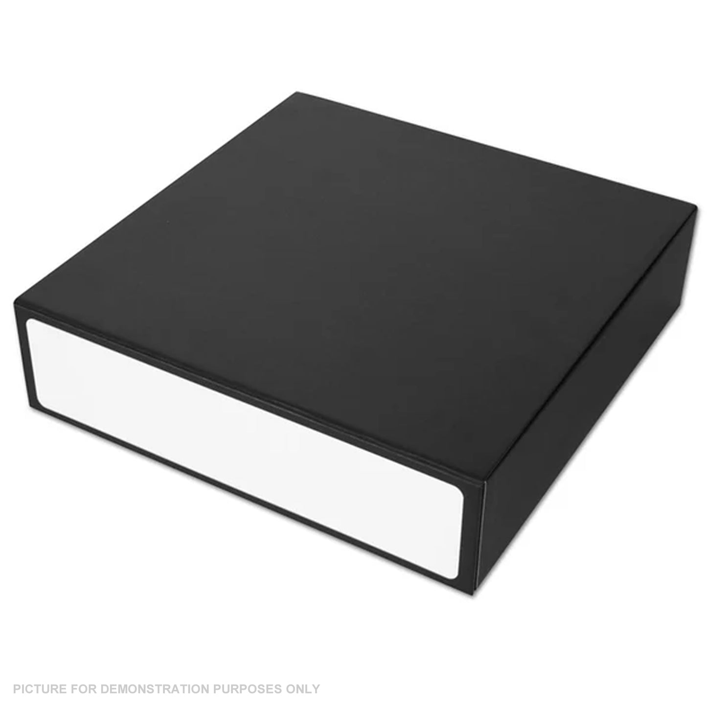 BCW Card Game Box - 3 Row - Black with White