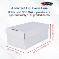 BCW Graded Trading Card Storage - Shoe Box 100ct - PRE ORDER