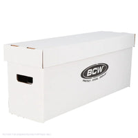 BCW Long Comic Storage Box - WHITE - PRE ORDER