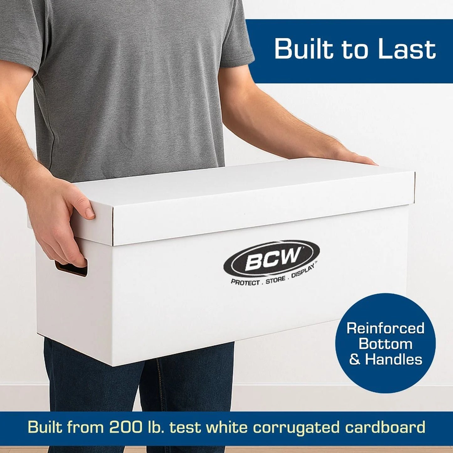 BCW Long Comic Storage Box - WHITE - PRE ORDER