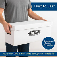 BCW Long Comic Storage Box - WHITE - PRE ORDER
