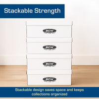 BCW Long Comic Storage Box - WHITE - PRE ORDER