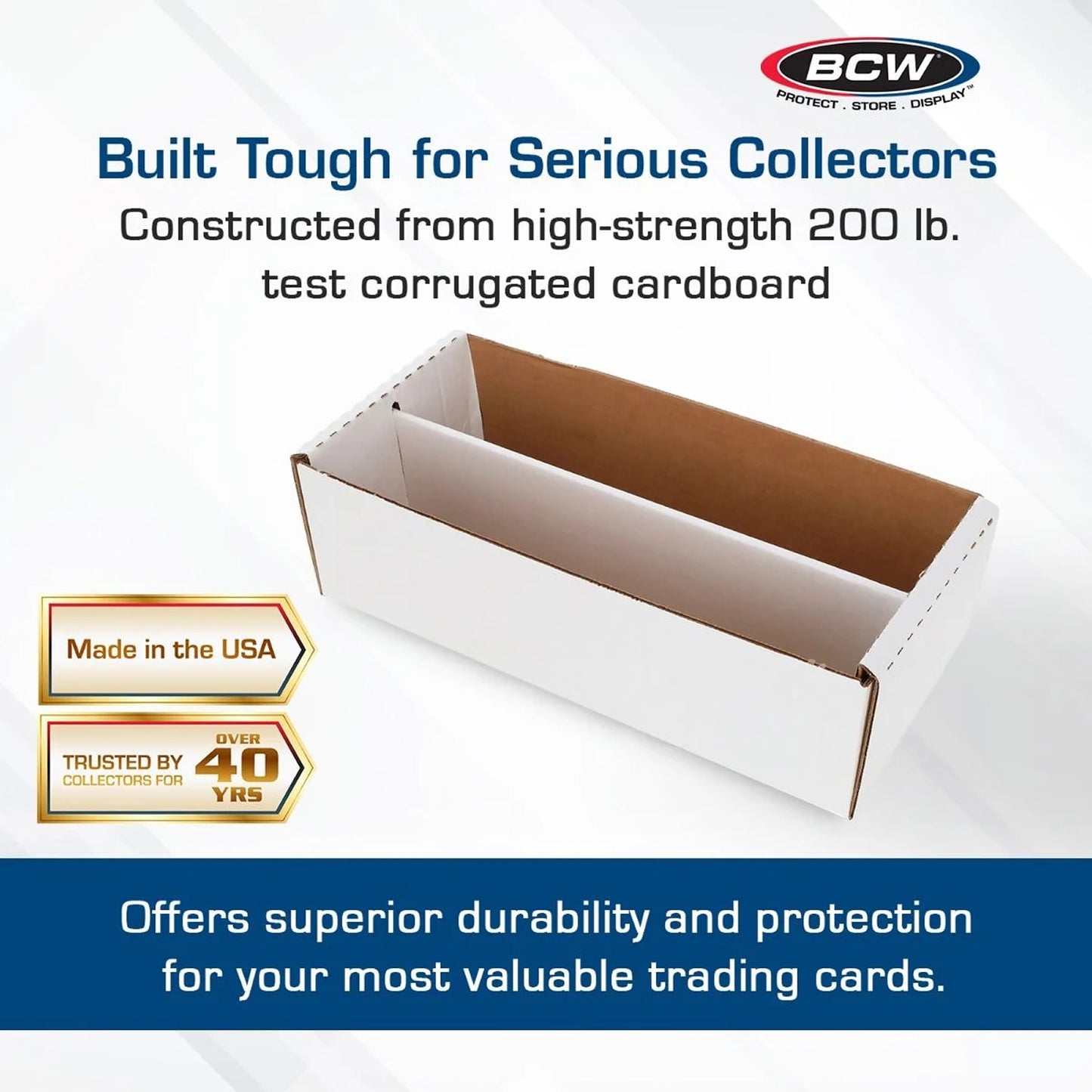 BCW Trading Card Storage Box - Shoe Box 1,600ct - PRE ORDER