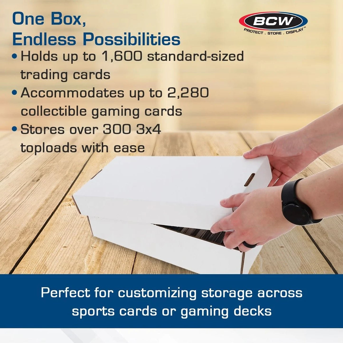 BCW Trading Card Storage Box - Shoe Box 1,600ct - PRE ORDER
