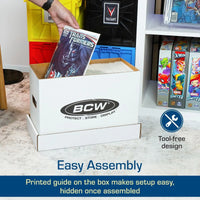 BCW Short Comic Storage Box - WHITE - PRE ORDER