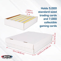 BCW Trading Card Super Monster Storage Box 5000 Count Cardboard