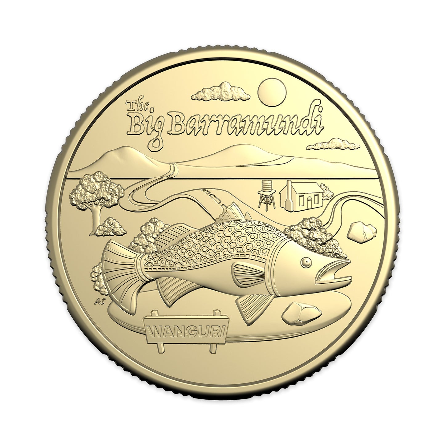 2025 Aussie Big Things 2 - Uncirculated $1 Coin in Card -  The Big Barramundi