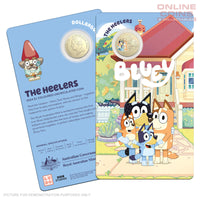 2024 $1 AlBr Coloured Uncirculated Carded Coin - Blue Dollarbucks - THE HEELERS