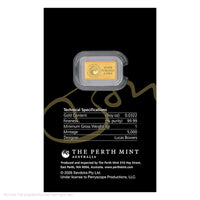 2026 Perth Mint Bon Scott 80th Anniversary - 1g Gold Minted Bar In Card