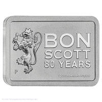 2026 Perth Mint Bon Scott 80th Anniversary - 10g Silver Minted Bar In Card