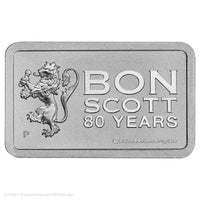 2026 Perth Mint Bon Scott 80th Anniversary - 10g Silver Minted Bar In Card