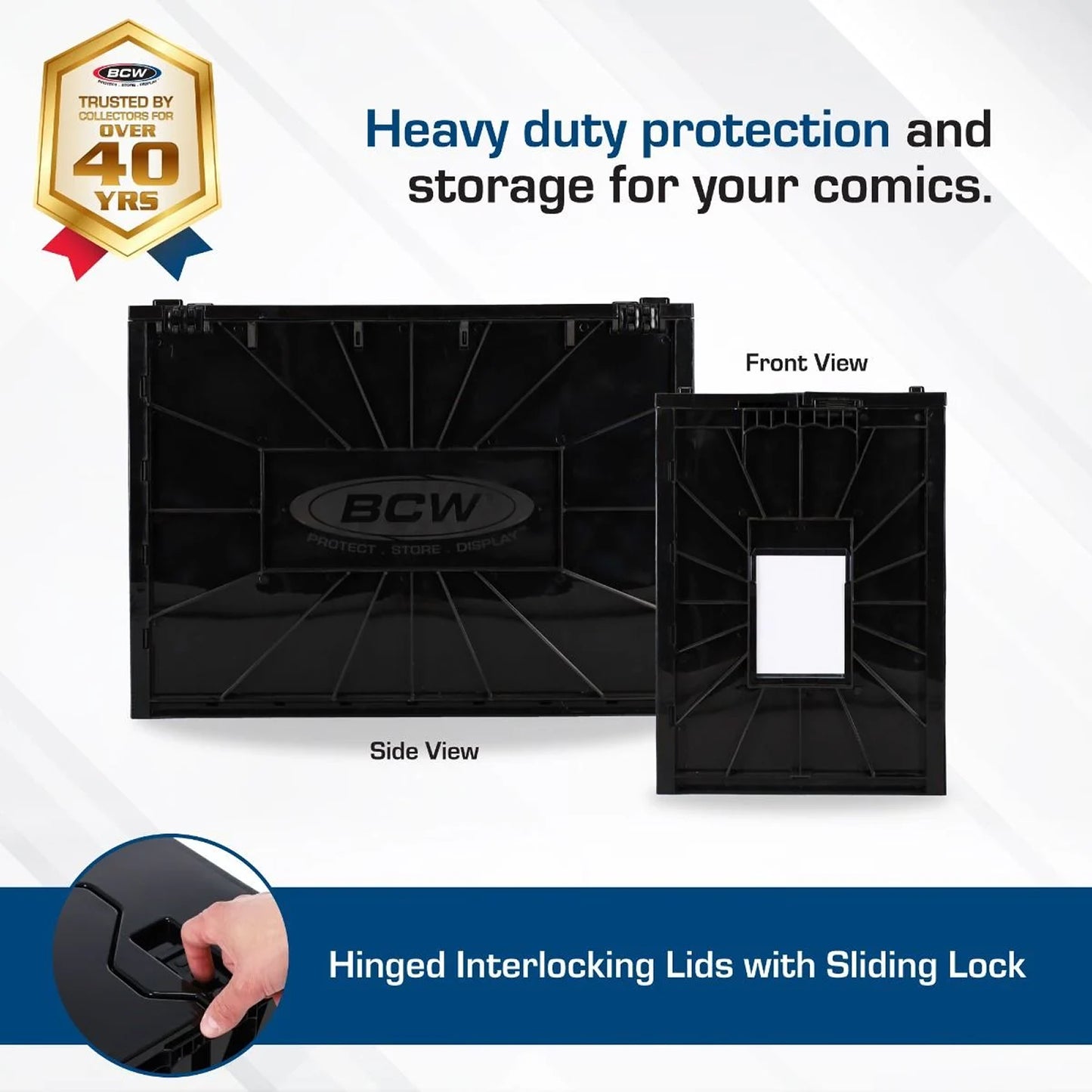BCW Graded Comic Book Bin - BLACK