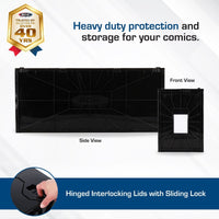 BCW Long Comic Book Bin - BLACK - PRE ORDER