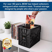 BCW Short Comic Book Bin - BLACK - PRE ORDER