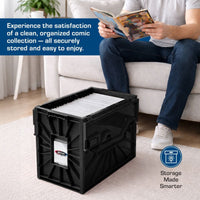 BCW Short Comic Book Bin - BLACK - PRE ORDER