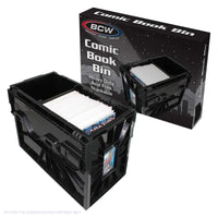 BCW Short Comic Book Bin - BLACK - PRE ORDER