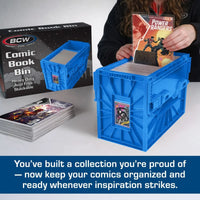 BCW Short Comic Book Bin - BLUE - PRE ORDER