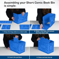 BCW Short Comic Book Bin - BLUE - PRE ORDER