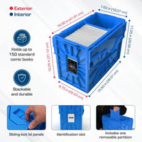 BCW Short Comic Book Bin - BLUE - PRE ORDER