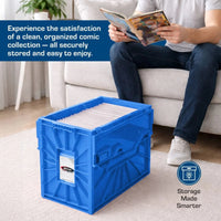 BCW Short Comic Book Bin - BLUE - PRE ORDER