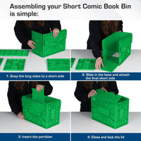BCW Short Comic Book Bin - GREEN - PRE ORDER