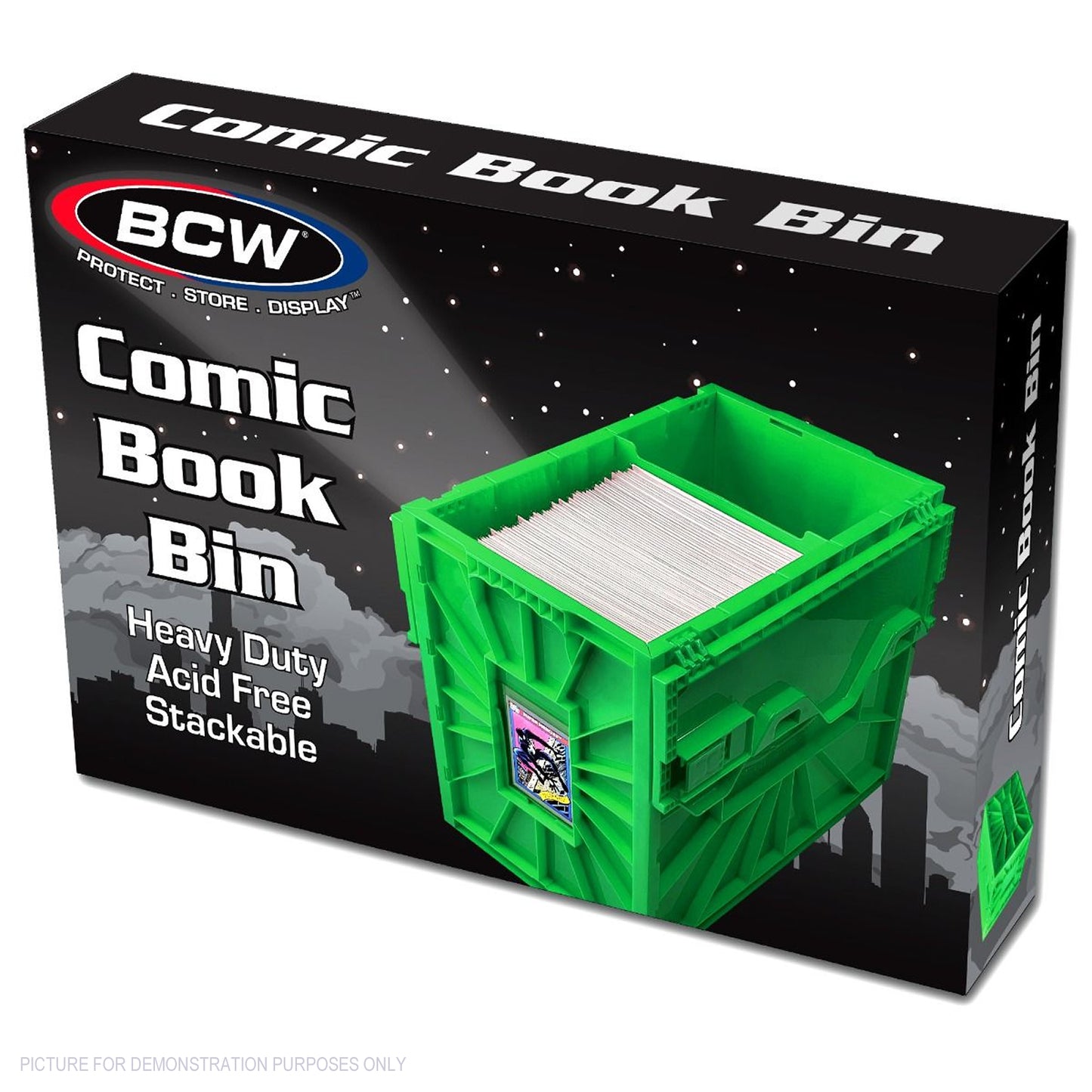 BCW Short Comic Book Bin - GREEN - PRE ORDER