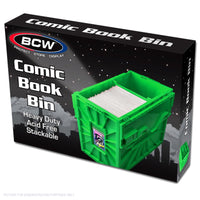 BCW Short Comic Book Bin - GREEN - PRE ORDER