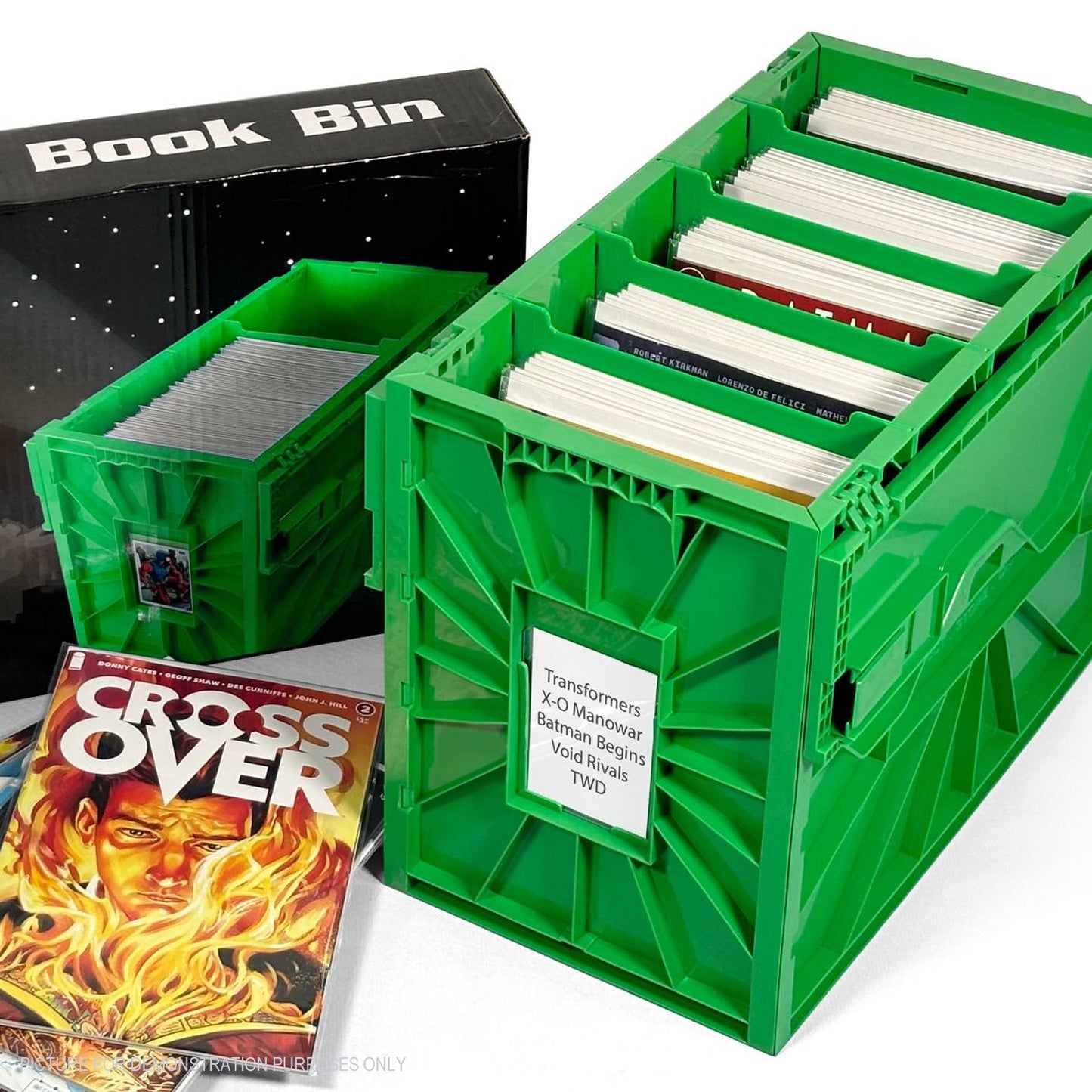 BCW Short Comic Book Bin - GREEN - PRE ORDER