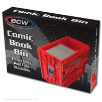 BCW Short Comic Book Bin - RED - PRE ORDER