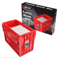 BCW Short Comic Book Bin - RED - PRE ORDER