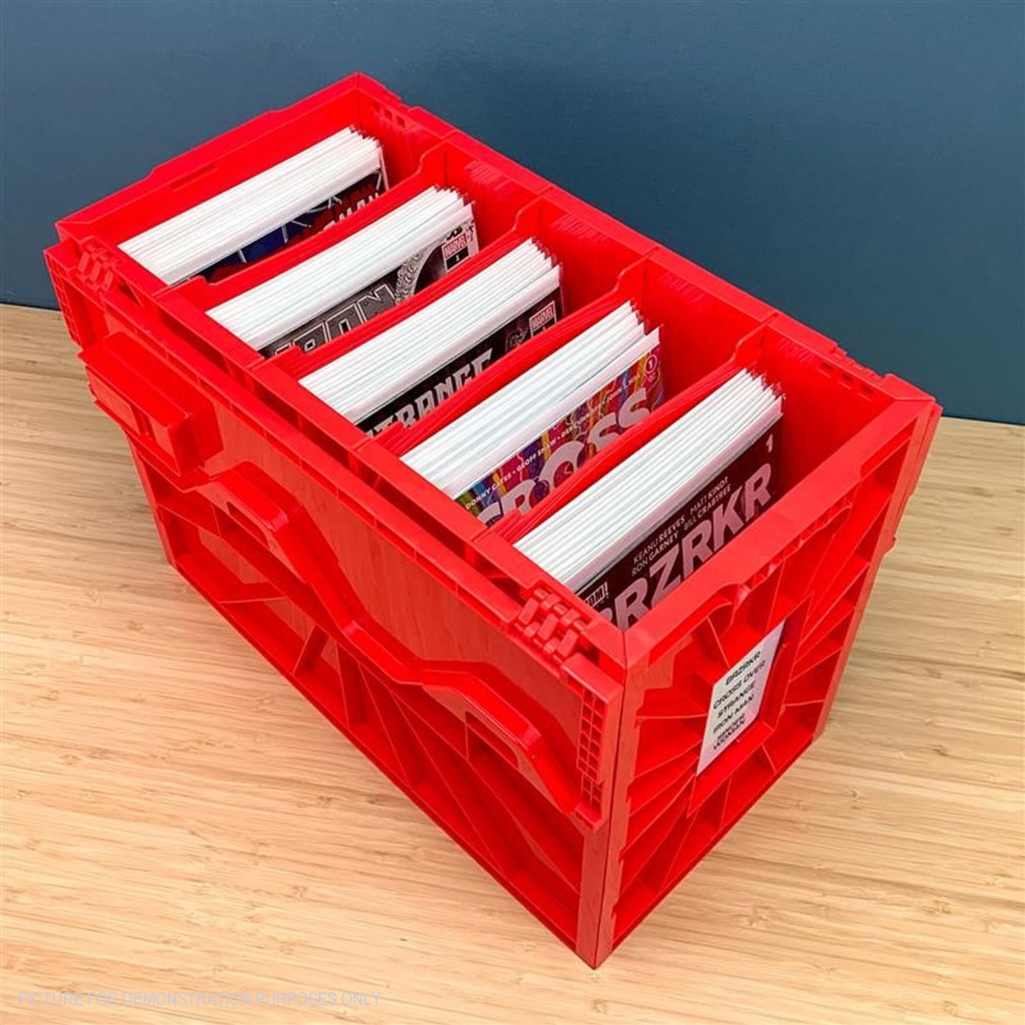 BCW Short Comic Book Bin - RED - PRE ORDER