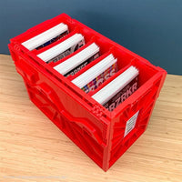 BCW Short Comic Book Bin - RED - PRE ORDER