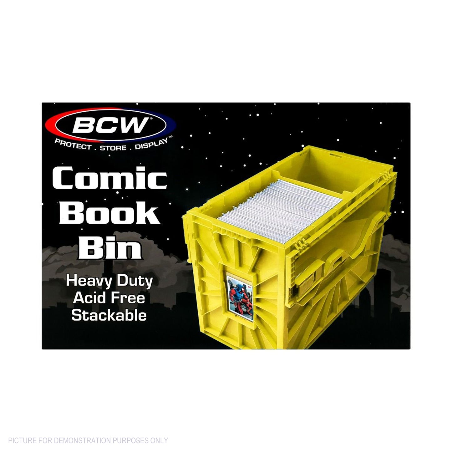 BCW Short Comic Book Bin - YELLOW - PRE ORDER