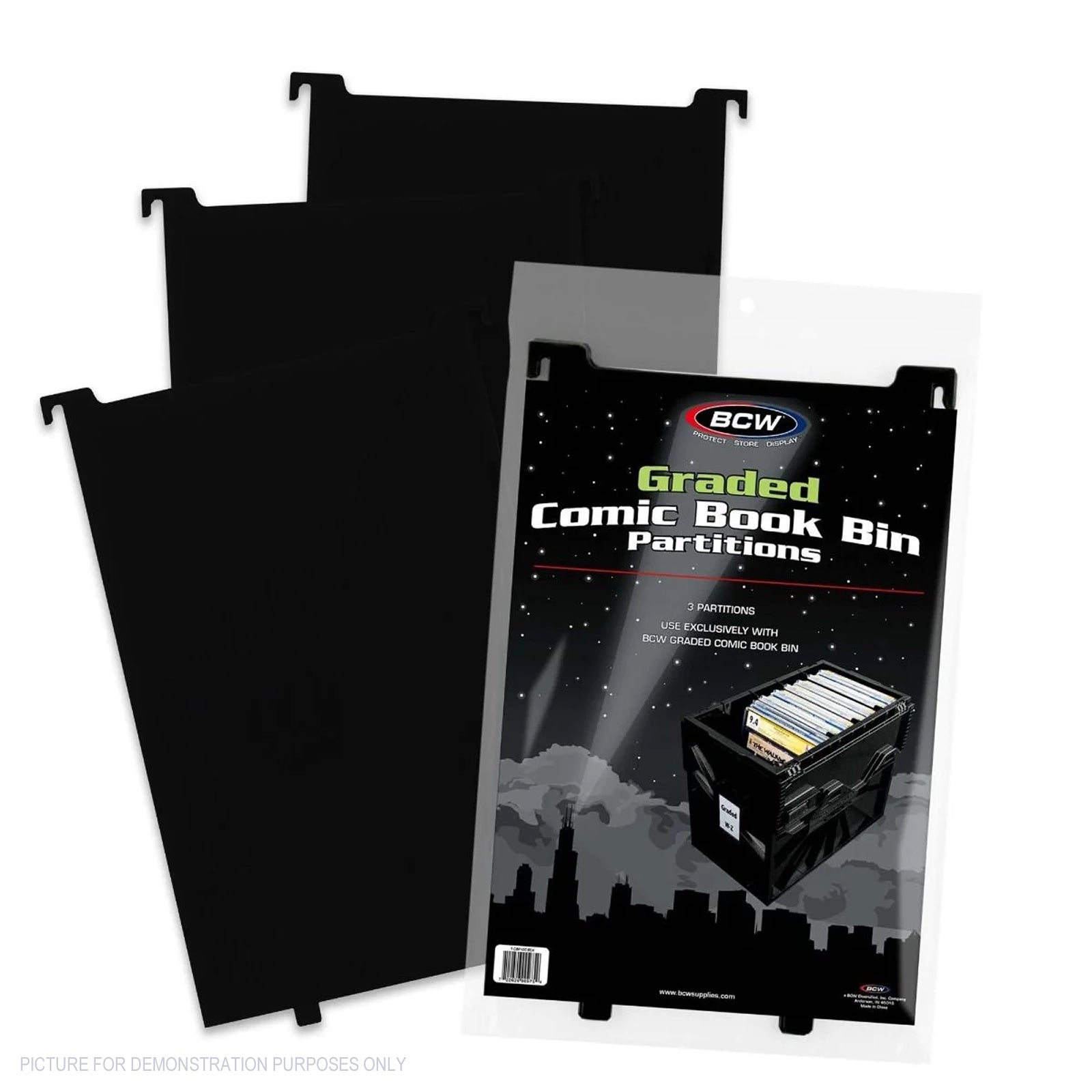 BCW Graded Bin PARTITIONS - BLACK
