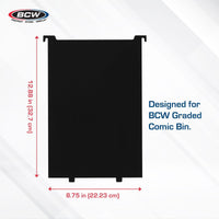 BCW Graded Bin PARTITIONS - BLACK