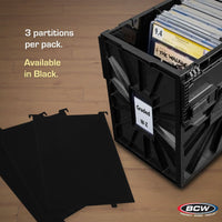 BCW Graded Bin PARTITIONS - BLACK