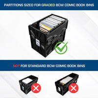 BCW Graded Bin PARTITIONS - BLACK