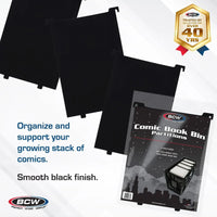 BCW Comic Book Bin Partitions - Black